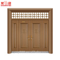 Puerta de acero decorativa vendedora caliente del hierro labrado de la fábrica de China con el último diseño francés de la parrilla de ventana de acero